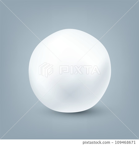 Realistic snowballs collection. Frozen ice ball, white snow. Winter decoration element for Christmas or New Year. Vector illustration Realistic snowballs collection. Frozen ice ball, white snow. Winter decoration element for Christmas or New Year. Vector illustration 109468671