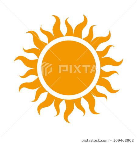 Sun illustration, icon representing sunlight Sun illustration, icon representing sunlight 109468908