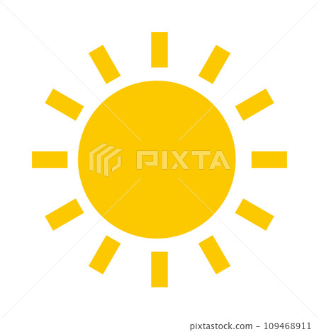 Sun illustration, icon representing sunlight Sun illustration, icon representing sunlight 109468911