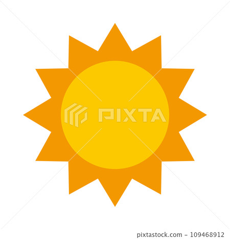 Sun illustration, icon representing sunlight Sun illustration, icon representing sunlight 109468912