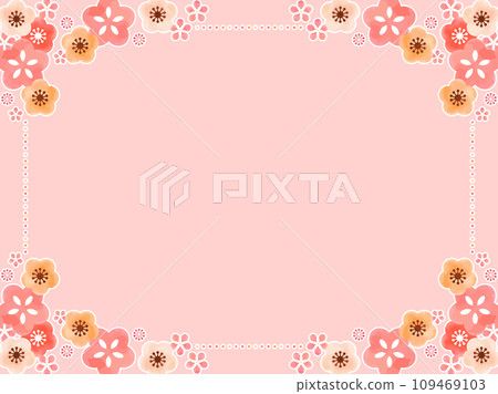 簡單的梅花框架 109469103