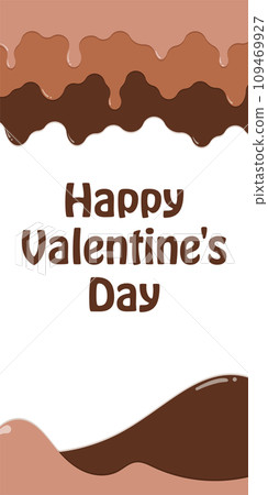 Frame material_dripping chocolate Frame material_dripping chocolate 109469927