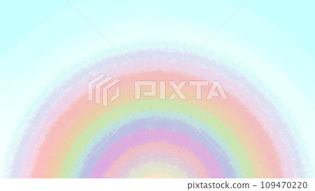 彩虹背景圖蠟筆觸控圖[16:9/水平] 109470220