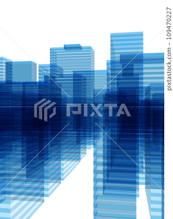 Blue IT city image vertical vector illustration Blue IT city image vertical vector illustration 109470227