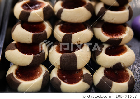 Colorful, sweet and delicious Turkish confectionery Savory, traditional, snacks, 109471518