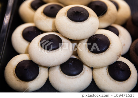 Colorful, sweet and delicious Turkish confectionery Savory, traditional, snacks, 109471525