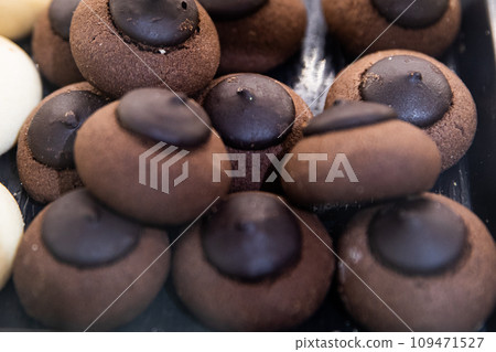 Colorful, sweet and delicious Turkish confectionery Savory, traditional, snacks, 109471527