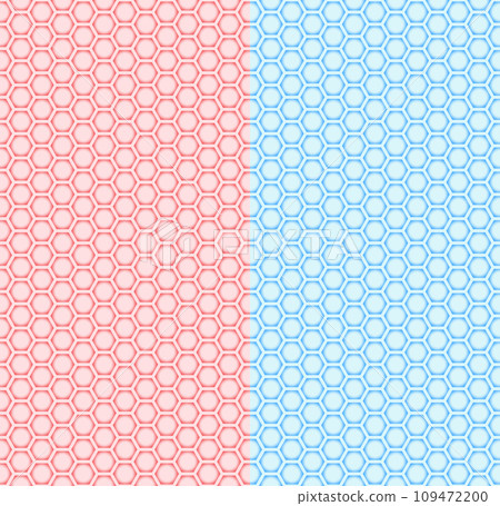 蜂巢結構設計背景紅x藍 蜂巢結構設計背景紅x藍 109472200
