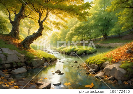 panorama of beautiful countryside, landscape panorama of beautiful countryside, landscape 109472430