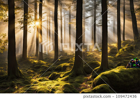 panorama of beautiful countryside, landscape panorama of beautiful countryside, landscape 109472436