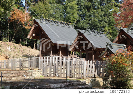 Scenery of Yamaguchi Daijingu Shrine in late autumn Scenery of Yamaguchi Daijingu Shrine in late autumn 109472523