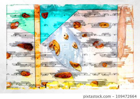 素描抱石抱石牆牆木抱攀岩健身房抱石健身房 素描抱石抱石牆牆木抱攀岩健身房抱石健身房 109472664