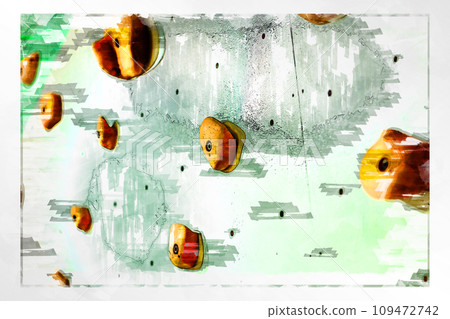 素描抱石抱石牆牆木抱攀岩健身房抱石健身房 109472742