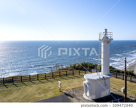 飯岡燈塔和秋天的太平洋，千葉縣旭市 109472840