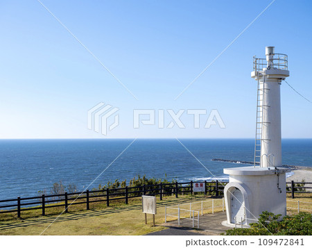 飯岡燈塔和秋天的太平洋，千葉縣旭市 109472841