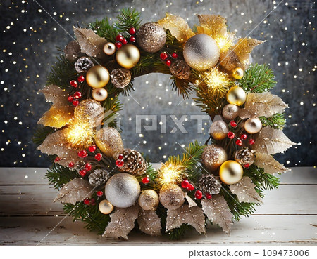 Wonderful Christmas items: wreath decoration boots 109473006