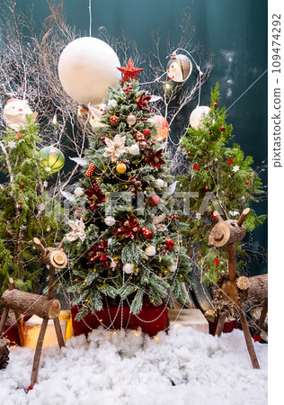 Christmas time atmosphere. Noel mood background. Christmas time atmosphere. Noel mood background. 109474292