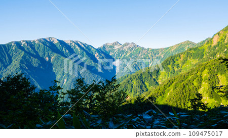 夏季攀登地岳（從柏原新道眺望蓮華山、張之木山、須巴里山、赤澤山） 109475017