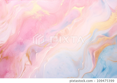 Swirl of Pink Gold Marble Abstract Background, Liquid Marble