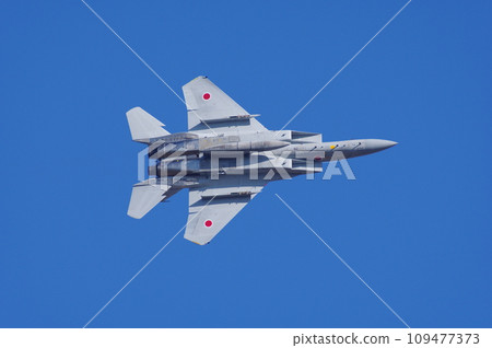 航空自衛隊F-15鷹在航空節上進行機動飛行 109477373