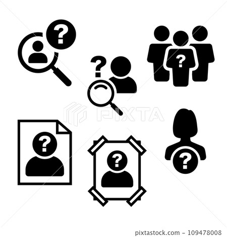 people silhouette icon illustration 109478008