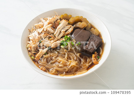 Stewed Chicken Noodle Soup Bowl Stewed Chicken Noodle Soup Bowl 109478395