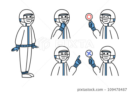 Manufacturing industry employee set Manufacturing industry employee set 109478487