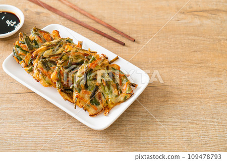 Pajeon or Korean pancake or Korean pizza 109478793