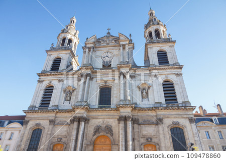 Nancy Cathedral, one of main sights of The old city center of Nancy. Nancy Cathedral, one of main sights of The old city center of Nancy. 109478860