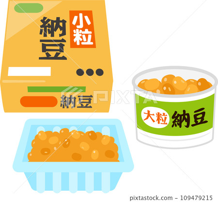 市售小納豆和大納豆 市售小納豆和大納豆 109479215