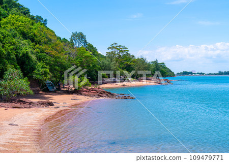 The Pink Coast or Lan Him Chomphu at Chanthaburi in Thailand 109479771