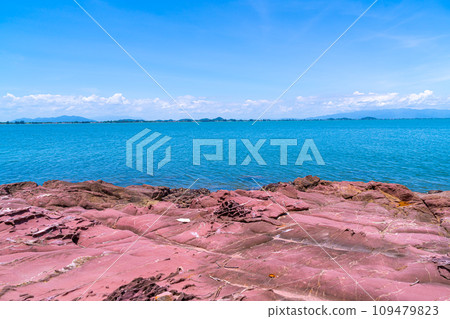 The Pink Coast or Lan Him Chomphu at Chanthaburi in Thailand 109479823