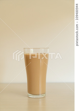 coffee latte glass with ready to drink coffee bottles coffee latte glass with ready to drink coffee bottles 109480944