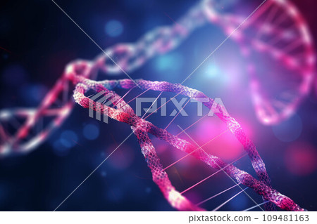 AI-generated content. Close-Up View of Pink and White Double-Stranded Material Created With Generative AI Technology Generative AI. Created with generative AI technology 109481163