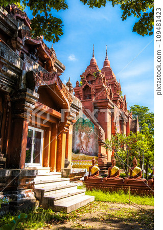 Wat Khao Angkhan temple in Buriram, Thailand 109481423