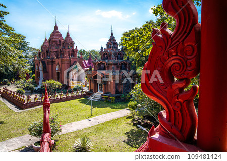 Wat Khao Angkhan temple in Buriram, Thailand Wat Khao Angkhan temple in Buriram, Thailand 109481424