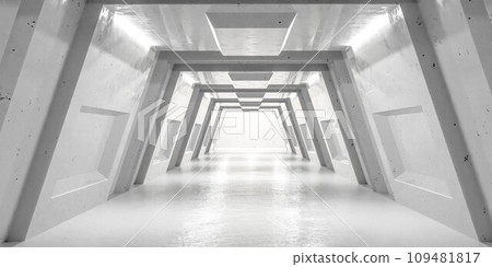 A Serene Journey Through an Elegant, Illuminated Hallway 3d render illustration A Serene Journey Through an Elegant, Illuminated Hallway 3d render illustration 109481817