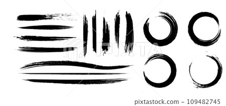 beautiful brush strokes 109482745