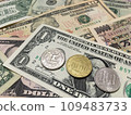 US dollar and currency foreign exchange image material 109483733