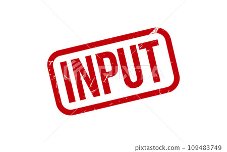 Input Rubber Stamp Seal Vector 109483749