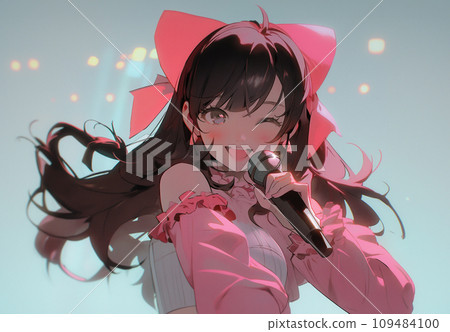 偶像歌手跳舞唱歌AI生成圖像 109484100