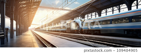 Modern train station Modern train station 109484905