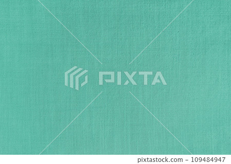 Texture background of turquoise linen fabric, cloth surface, weaving of natural cotton fabric Texture background of turquoise linen fabric, cloth surface, weaving of natural cotton fabric 109484947