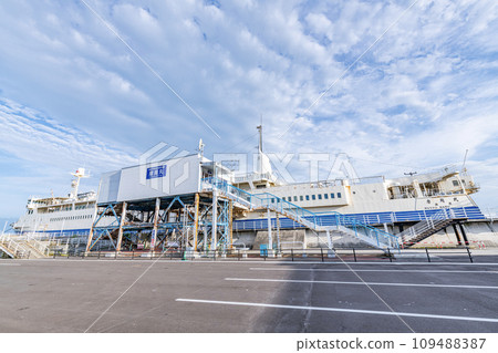 Hakodate City, Hokkaido, Hakodate City Seikan Ferry Memorial Museum Mashu Maru on a sunny day 109488387