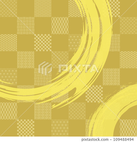 Japanese checkered pattern Japanese checkered pattern 109488494