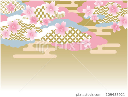 cherry blossom wallpaper material 109488921