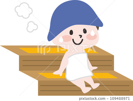 一個人在桑拿房出汗 109488971