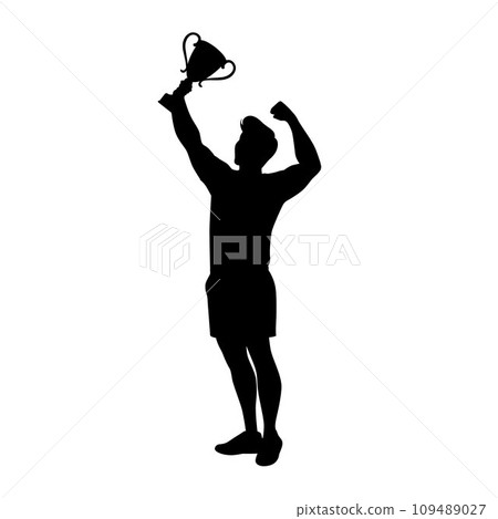 trophy, vector, silhouette 109489027