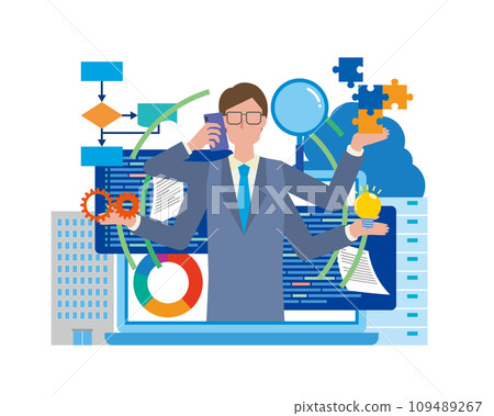 Image illustration of a system integrator 109489267