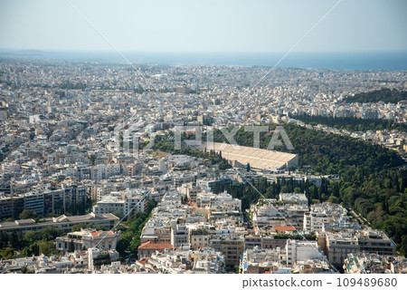 Beautiful view of Athens, Greece from Lykabettos Hill Beautiful view of Athens, Greece from Lykabettos Hill 109489680